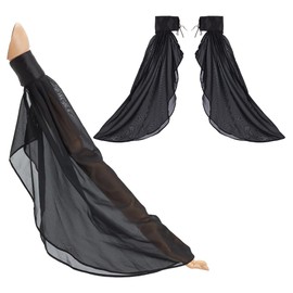 Women's Arm Cover, UV Protection, Long Tulle Sleeve, Removable, Cooling, Heat Protection, Sun Protection, Lace Long Gloves, Stylish, Present, Black