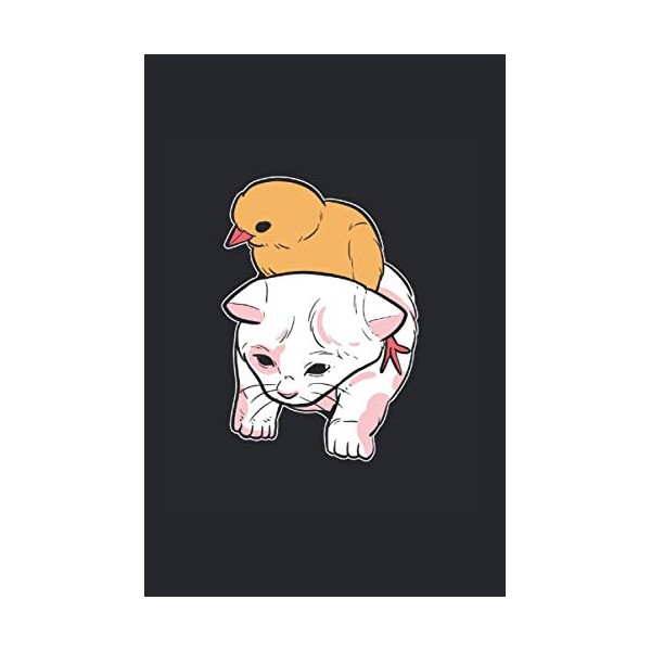 Duck Cat Cute Animal Owner Journal: Funny Dot-Grid Notebook If