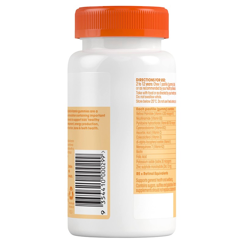 Pentavite Kids Daily Multivitamin 60 Gummies, Natural Strawberry