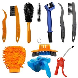 Juego de 11 Herramientas de Limpieza de Bicicleta, Bike Chain Cleaner, para Bicicleta, Moto, Montaña ets