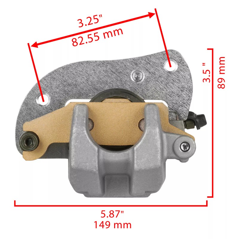 Caltric Front Left Brake Caliper for Yamaha Kodiak 700 YFM700K