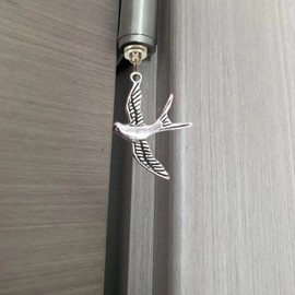 Silver Hinge Head Home Decorationswallow,Magnetic Hinge Dropper Hanging,Magnetic Hinge Head Toppers,Door Hinge Pin Topper (Silver)