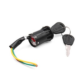 uxcell Black 3-Wire Motorcycle Scooter Security Ignition Switch Lock w 2 Keys