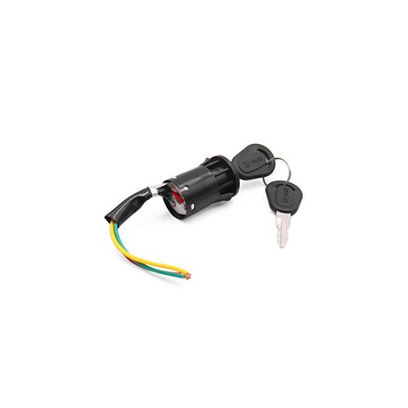 uxcell Black 3-Wire Motorcycle Scooter Security Ignition Switch Lock w