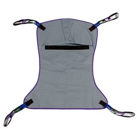 Patient Aid Full Body Solid Fabric Patient Lift Sling, Size Medium, 600lb Weight Capacity