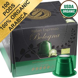 100 Organic Nespresso Compatible Pods - Espresso Bologna