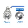 POTONZ 1-1/4" NPT Full Port Heavy Duty Ball Valve Stainless