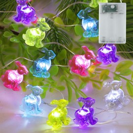 Ostereier LED Lichterketten,Ostern Hase Lichterkette,30 LEDs Hase Leuchte Ostern Nachtlicht Dekorative Lichter für Hochzeit Geburtstag Osterfeier Dekoration