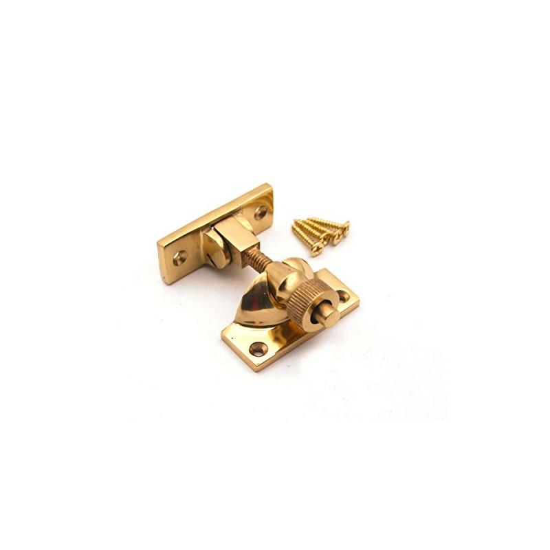 Solid Brass Brighton Victorian Brass/Chrome SASH Screw Down Wedge Window