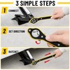 13.4-Inch Carbon Steel Scissor Jack Ratchet Wrench