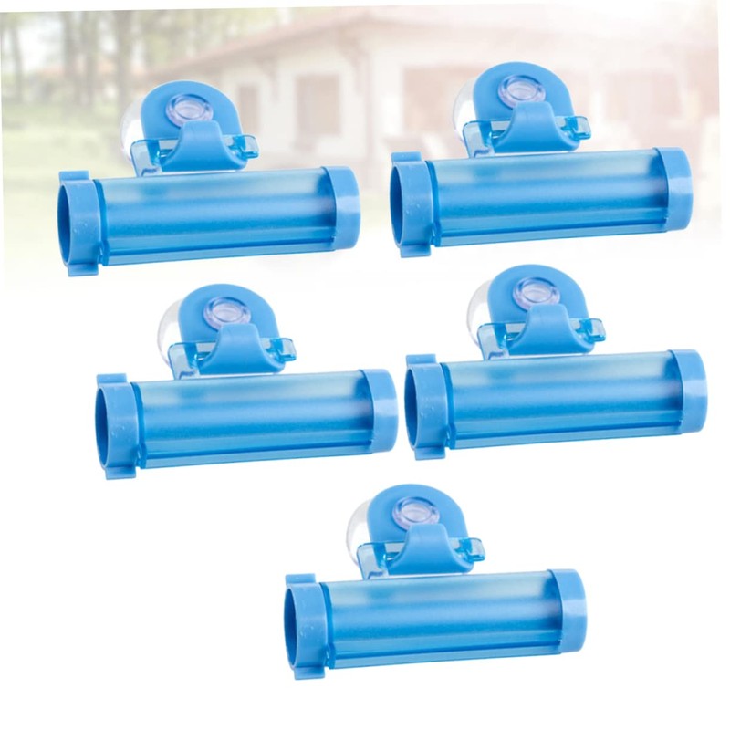 Baluue 5pcs Toothpaste Rolling Squeezer Easy Toothpaste Dispenser Toothpaste Holder