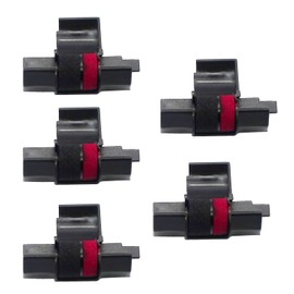 DOGEPRO IR-40T Ink Ribbon, ABS POM Ink Roller for Calculator Printer Typewriter IR-40T - Black/Red #4191A001 Pack of 5