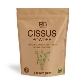 MB Herbals Cissus (Hadjod) Powder 227g | 8 oz| Half Pound | Cissus quadrangularis St. Powder