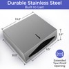 Stardrix Paper Towel Dispenser Wall Mount, Brushed Stainless Steel Commercial