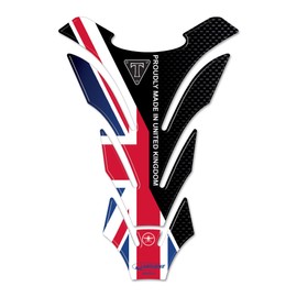 labelbike - 3D Resin Tank Pad Sticker Motorcycle Tank Decoration and Protection Compatible with Triumph Union Jack
