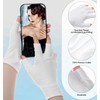 4 Pairs Eczema Gloves, Fingerless Cotton Gloves for Dry Hands,