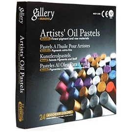Mungyo Gallery Artists' Oil Pastels - 24 Metallic Colors