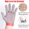 RETON-PPE Chainmail Gloves for Cutting Meat&Food,Highest Level Cut Resistant Gloves
