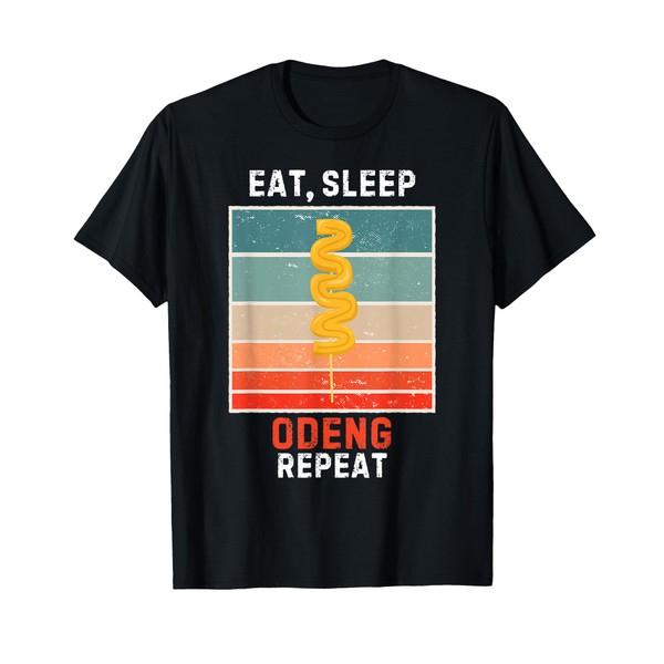 Retro Eat, Sleep Odeng Repeat Vintage Odeng Food Lover T-Shirt