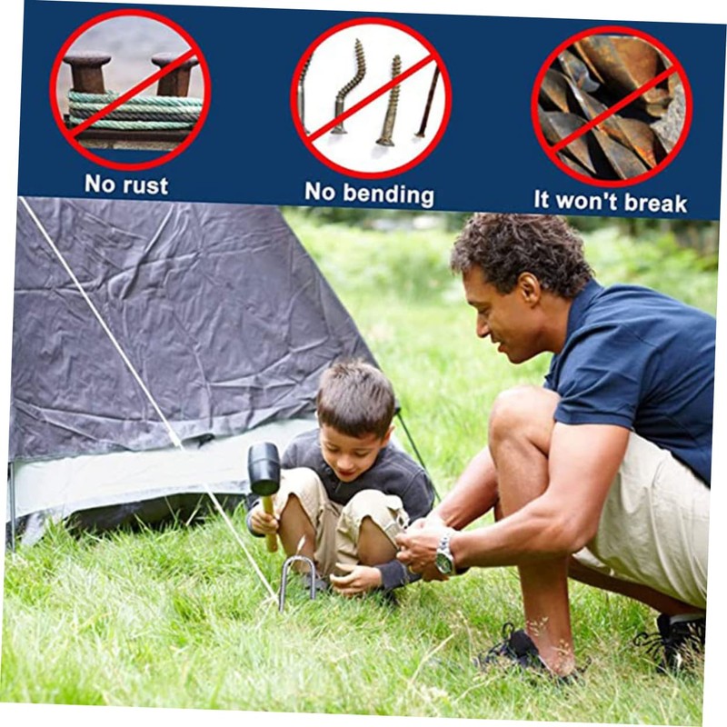 Totority Heavy Duty Ground Stakes Reliable Trampoline Wind Anchors for