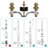 1224 1224B Faucet Cartridge Replacement Kit For Most Double Handle