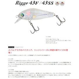 Zipbaits 43SS 248 Ridge Lure, Clear Orange Neon/G Glitter