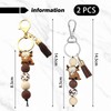 2 Cartoon Cow Keychains, Cute Pendant, Creative and Interesting Keychain,