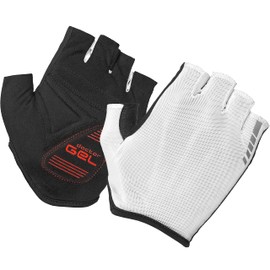 GripGrab Solara Mesh Padded Short Finger Summer Cycling Gloves Tan-Through Cushioned Sun-Permeable Indoor Cycling Glove