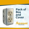 (Pack of Box and Cover) 4x2 Inch Utility Electrical Box,