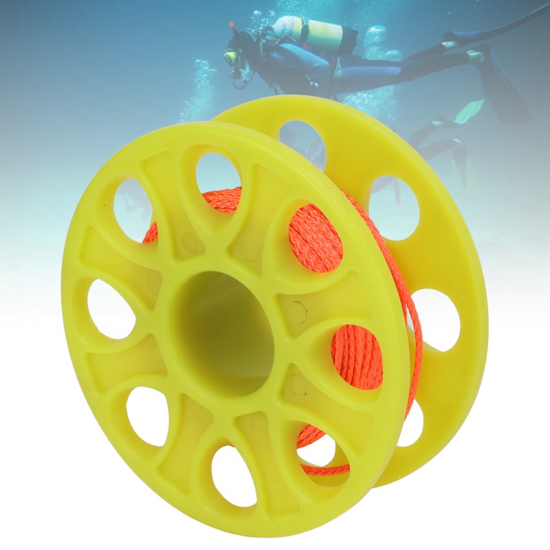18m Dive Reel Finger Spool Scuba Diving Plastic Reel with