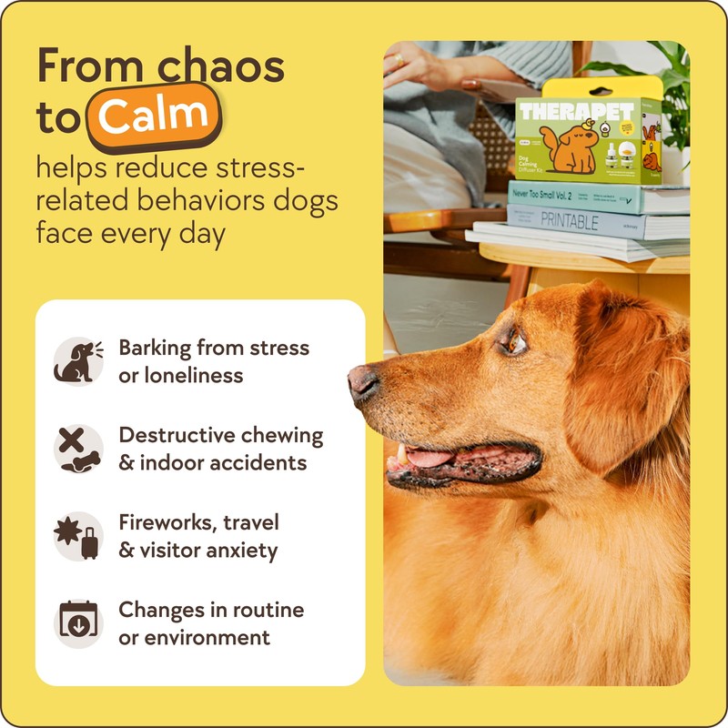 TherapetMD Dog Calming Diffuser - for Stress, Destructive Behavior, Pee