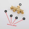VOURUNA Premium Heavy Duty Brass 4 Way Garden Hose Splitter