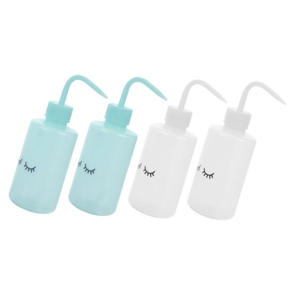 ULTECHNOVO 4pcs Squeeze Wash Bottles for Precise Watering Lash Washing