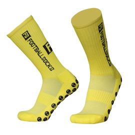 Lixada Football Socks, Adult Men's Socks, Unisex, Outdoor Sports Running Socks, Compression Stretch Socks, Sporty Football Socks, Non-Slip Socks with Grips, 1 Pair (UK 4-11), 5-yellow, Einheitsgröße