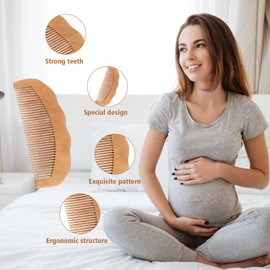 Pack of 1 Birth Comb, Labor Pain, Wooden Comb, Wooden Labor Comb, Birth Comb and Delivery Utensils, Labor Gifts for Women, Expectant Mothers, Massage Comb, Scalp Massagers, Scratching Comb, Scalp