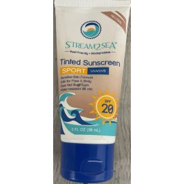 Stream2Sea Reef Friendly Biodegradable Neutral Tinted Sport Sunscreen SPF 20