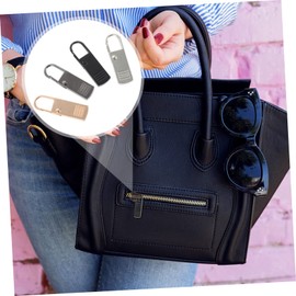 Operitacx Pack of 4 Removable Zip Bags Backpack Fashionable Zipper Ösch Noir Black-ish Bocksack Bowl Black Tool-Free Pull Tab Slider Metal