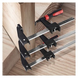 F Clamps Bar Clamp, Heavy Duty F Bar Clamp 6/12/18/24 Inch Ratchet Quick Release Squeeze Wood Metal Clutch Woodworking Carpentry Hand Tools (Size : 18inch Random Color)