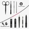 HANTEKAS Manicure Set 9 in 1 Stainless Steel, Nail Clippers