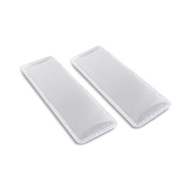 DEKAROX 2 x Lamp Covers 175 x 60 mm for Bosch Siemens Neff 264984 00264984 Cover for Cooker Hood Lamp