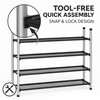 USTECH 4-Tier Expandable Shoe Rack Adjustable & Stackable Metal Shoe