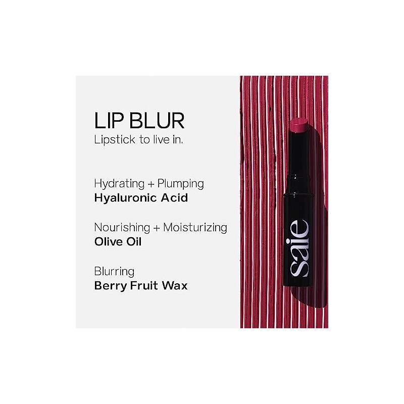 Saie- Lápiz labial mate suave Lip Blur: lápiz labial de