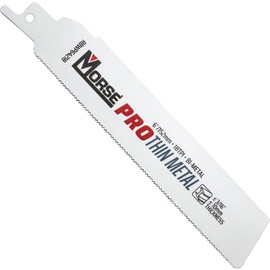 Morse Bi-Metal Pro Thin Metal Reciprocating Saw Blade 6" x 1" .42" 18 TPI 25 Pack
