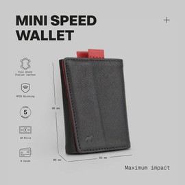 The Frenchie Co. Wallet Mini, Rouge Noir