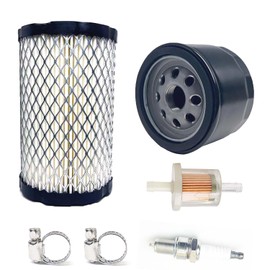 NPSNGSJY 796031 Air Filter Tune Up Kit Compatible with Briggs and Stratton 591334 492932 696854 John Deere D100 D110 D125 D130 D140 Husqvarna YTH22V46 YTH24V48 YTA22V46 Lawn Mower Oil Filter