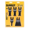DEWALT DT20732-QZ DT20732-QZ-Juego 5 Hojas de Sierra para Multi-herramienta, Silver