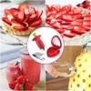 3 Pcs Strawberry Huller Tool, Strawberry Cutter,Stainless Steel Core Pit