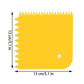 2Pcs Adhesive Spreader Plastic Trowel Notched Glue Spreader 1/2" 1/4" Tooth Hardwood Flooring Spreader Plastic Notch Trowel, 5" x 5"