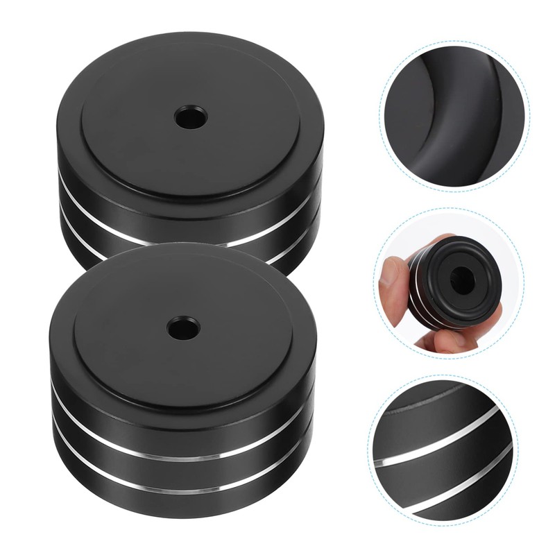 KONTONTY 2pcs Sound Deadening Amplifier Feet Pads Vibration Absorbing Isolation