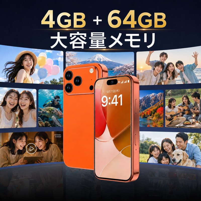 Mini Smartphone, SIM-Free Main Unit, 3.7 Inch, Small Smartphone, 4G